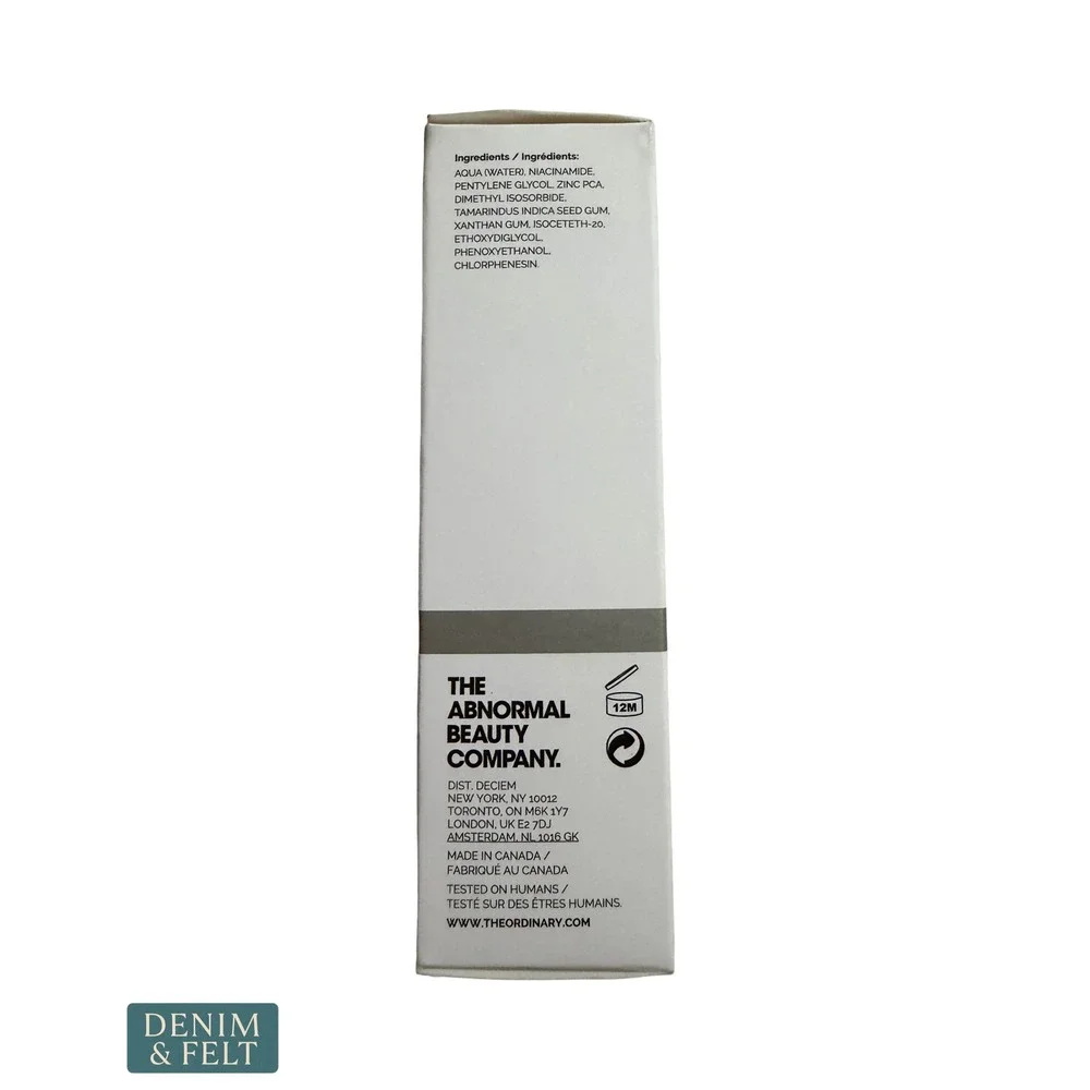 NEW The Ordinary Niacinamide 10% + Zinc 1% High Strength Blemish Serum 30ml 1oz